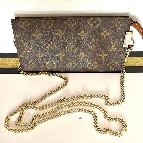 Authentic Louis Vuitton monogram wristlet pouch/ crossbody bag . - Picture 2 of 16